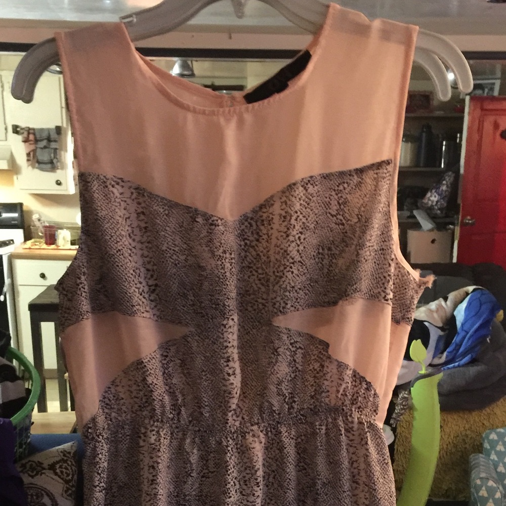 OVI pink and snake skin print